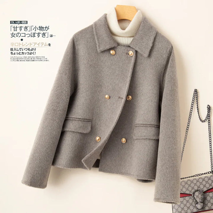 Pearl short double breasted coat – image 10