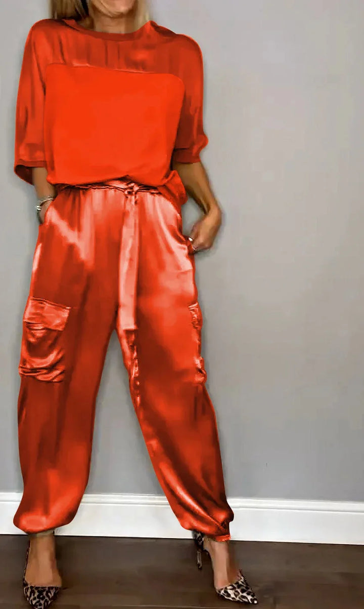 Holland flowing two piece wide leg trouser set – image 6