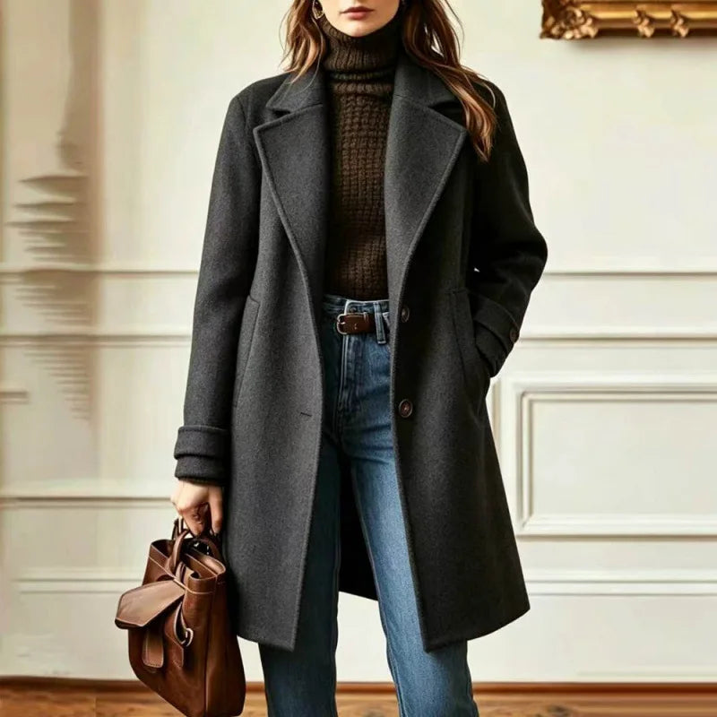 Laetitia retro wool blend trench coat – image 6