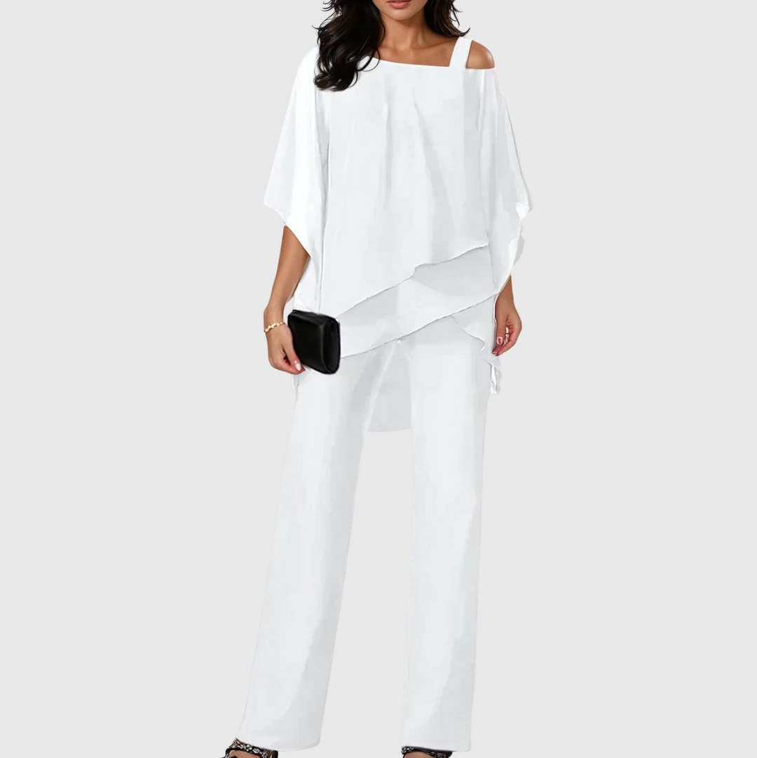 Mabyn layered top wide leg co-ord set – image 7