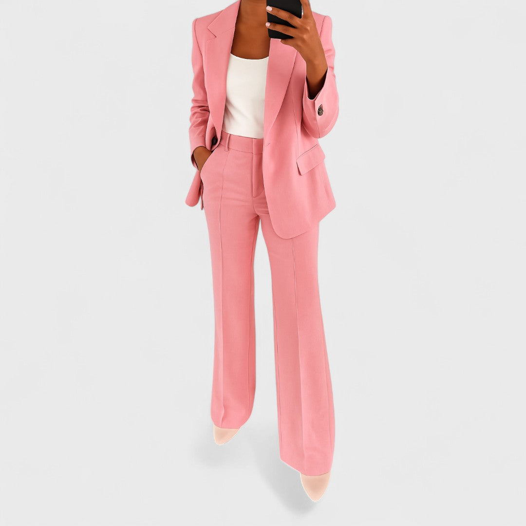 Violetta draped top and trouser two piece set – image 5
