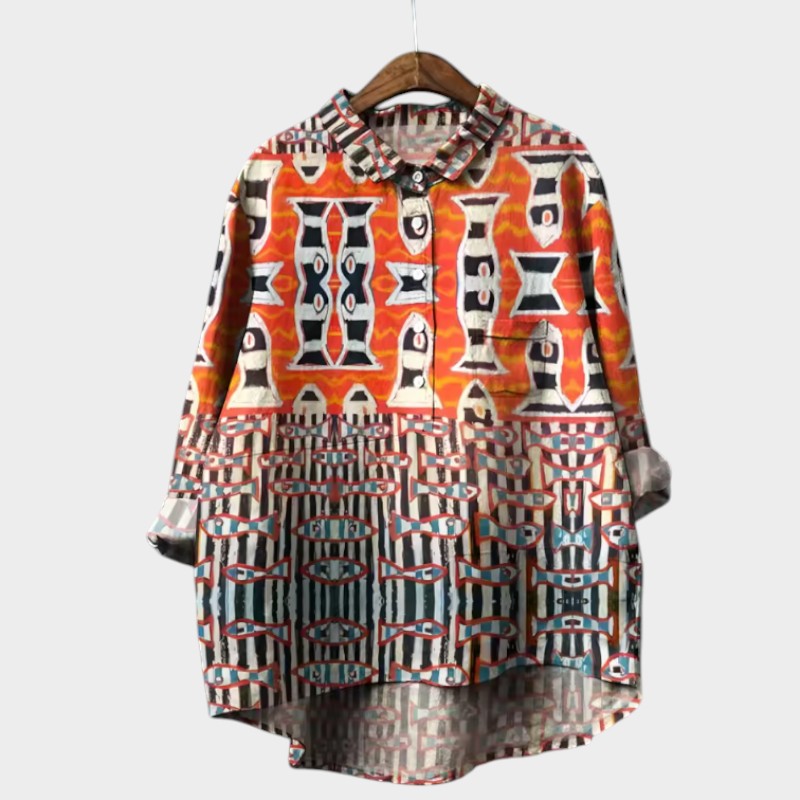 Nynke relaxed printed blouse – image 5