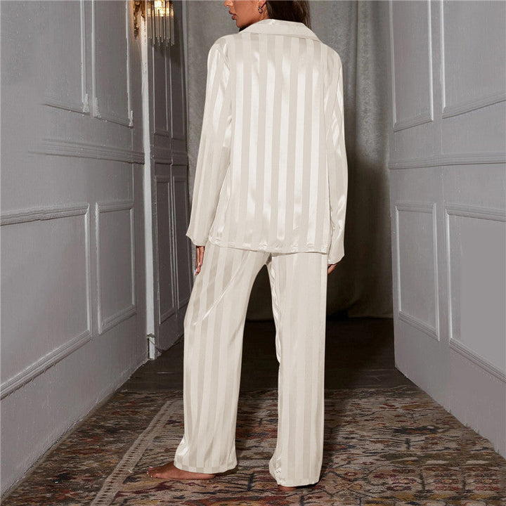 Mirela satin button up lounge set – image 13