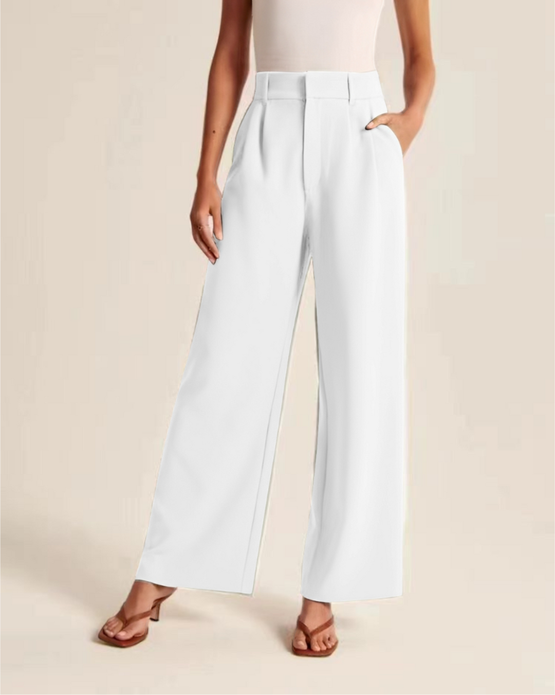 Ruth wide leg trousers in pink