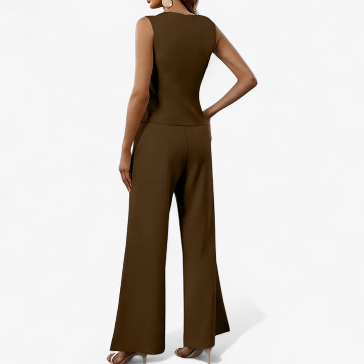 Miranda tailored vest top and wide leg trousers set – image 6