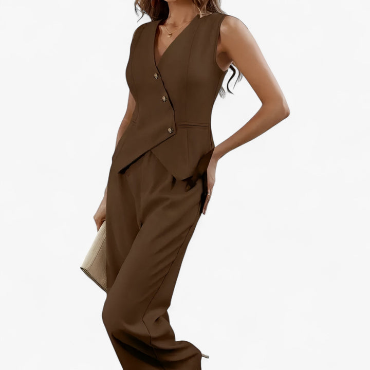 Miranda tailored vest top and wide leg trousers set – image 7