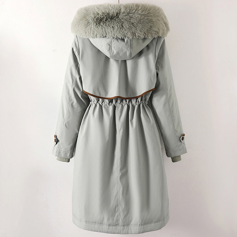 Saffron longline faux fur winter coat – image 5