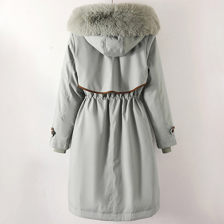 Saffron longline faux fur winter coat – image 5