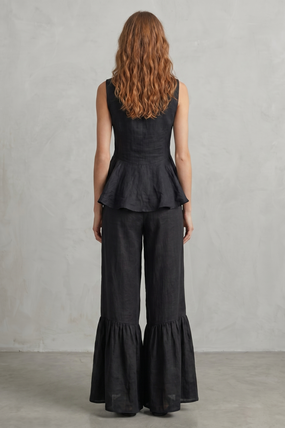 Vita ruffle hem wide leg co ord set – image 4