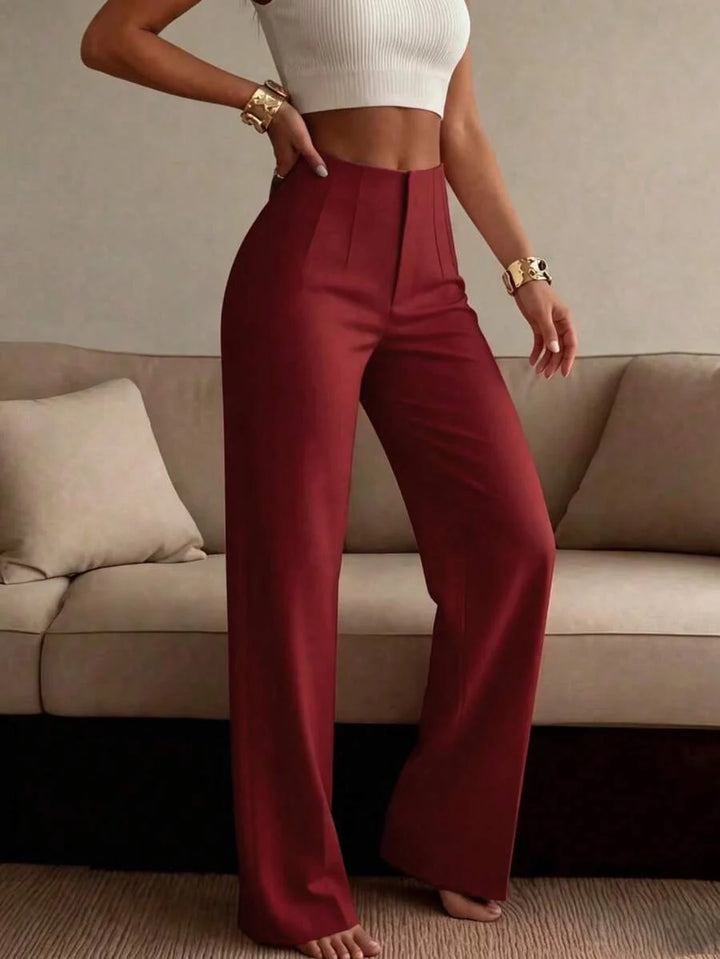 Henrietta high waist wide leg tailored trousers