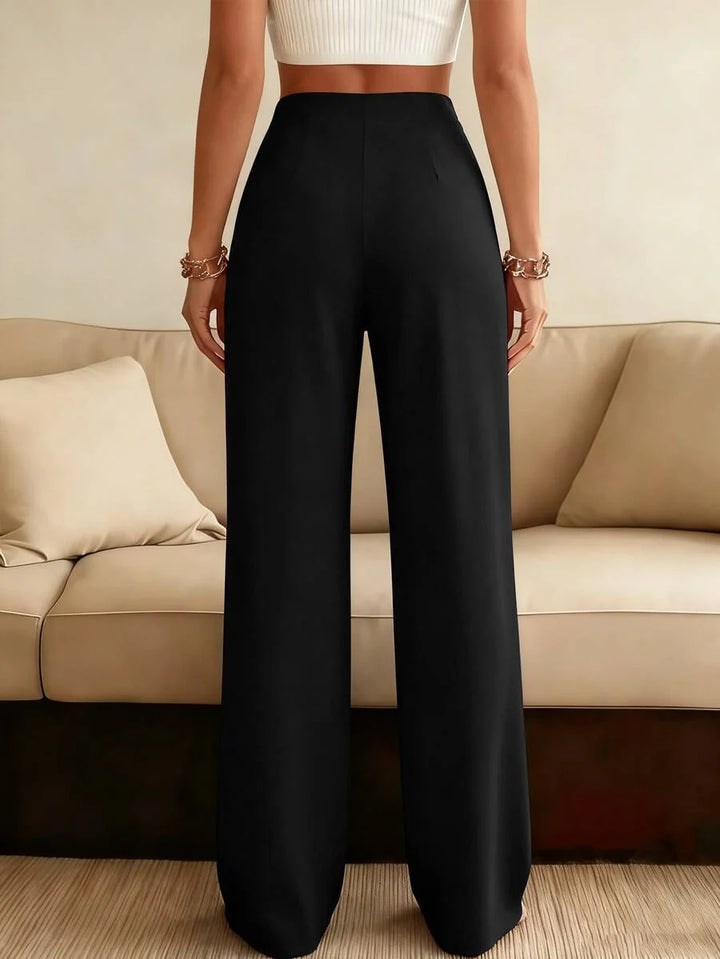 Henrietta high waist wide leg tailored trousers