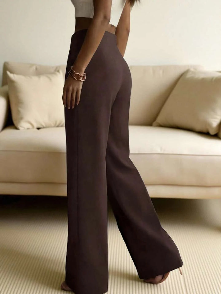 Henrietta high waist wide leg tailored trousers