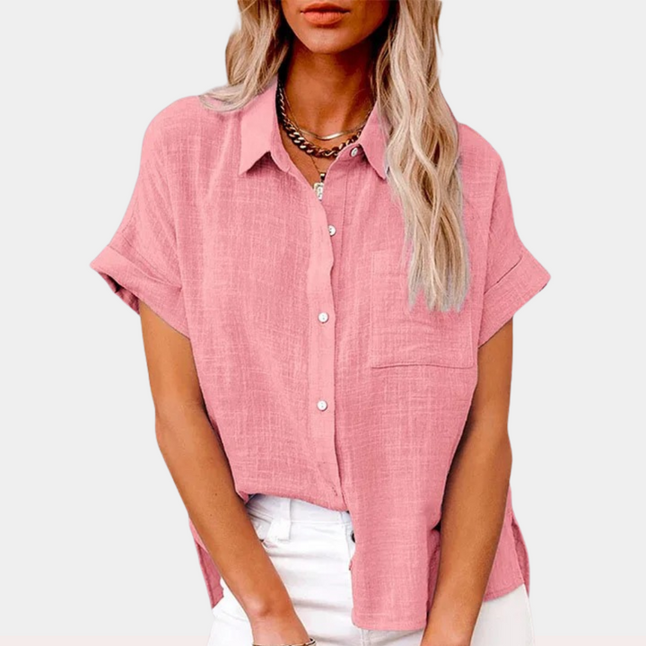 Rosanna Elegant Relaxed Collar Blouse - image 6