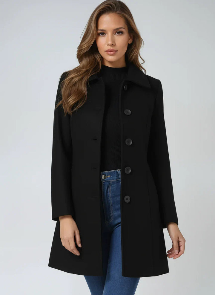 Kezia a-line flared coat – image 2