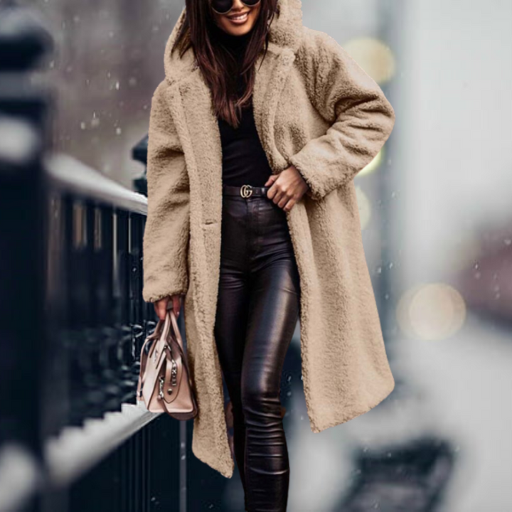 Flossie faux fur hooded coat – image 11