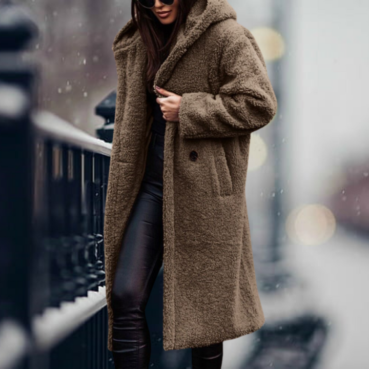 Flossie faux fur hooded coat – image 10