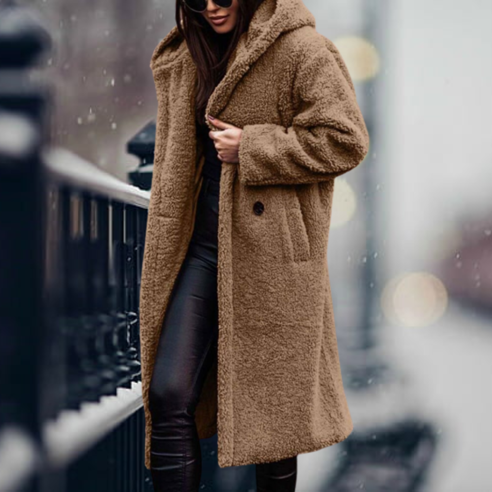 Flossie faux fur hooded coat – image 9