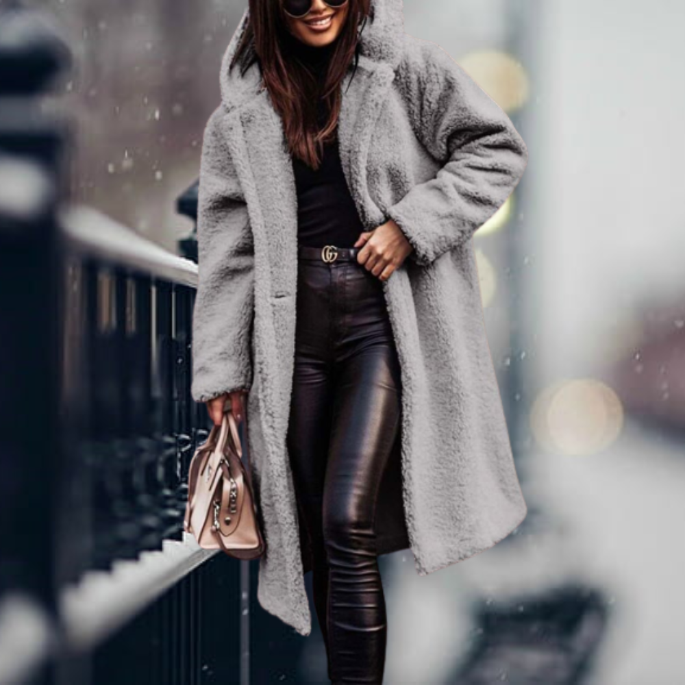 Flossie faux fur hooded coat – image 8