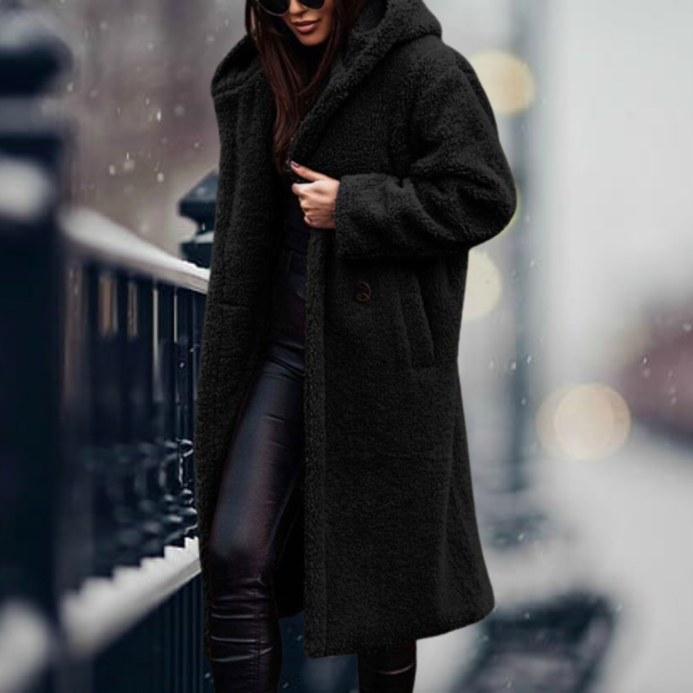 Flossie faux fur hooded coat – image 2