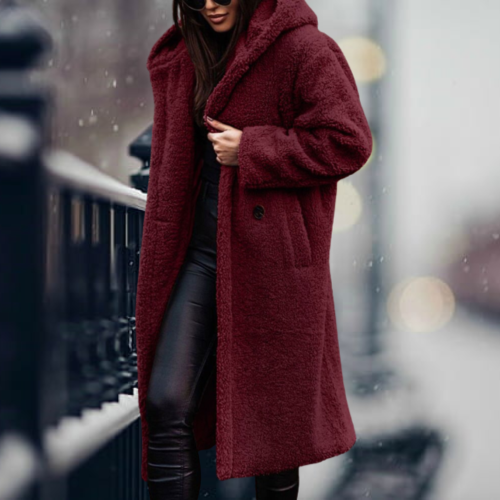 Flossie faux fur hooded coat – image 12