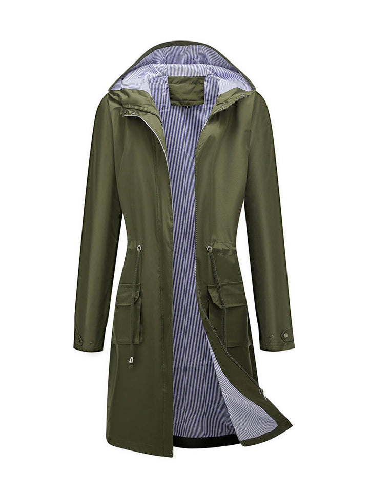 Greta waterproof raincoat in black