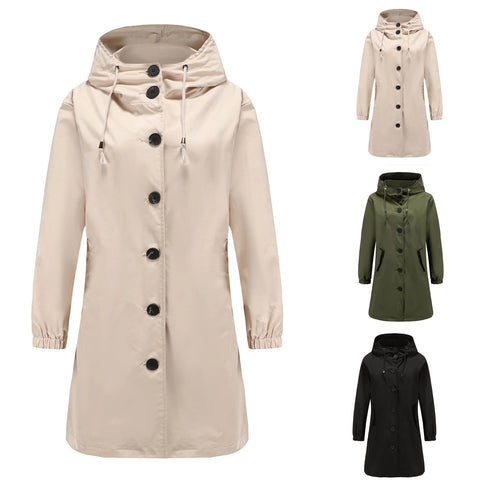 Lydia long hooded trench coat – image 4