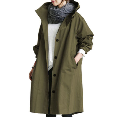 Lydia long hooded trench coat – image 5