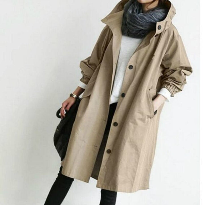 Lydia long hooded trench coat – image 7