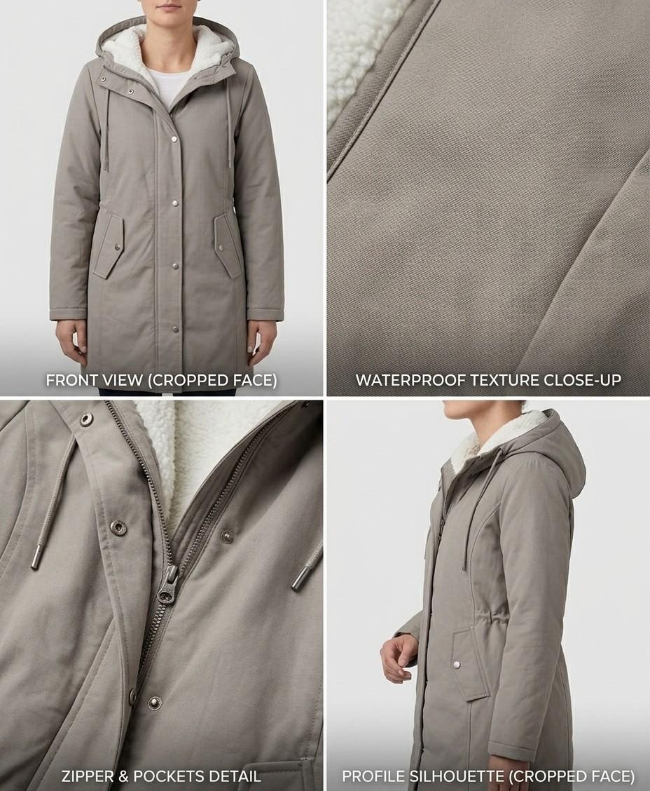 Colette fleece lined winter parka – image 19