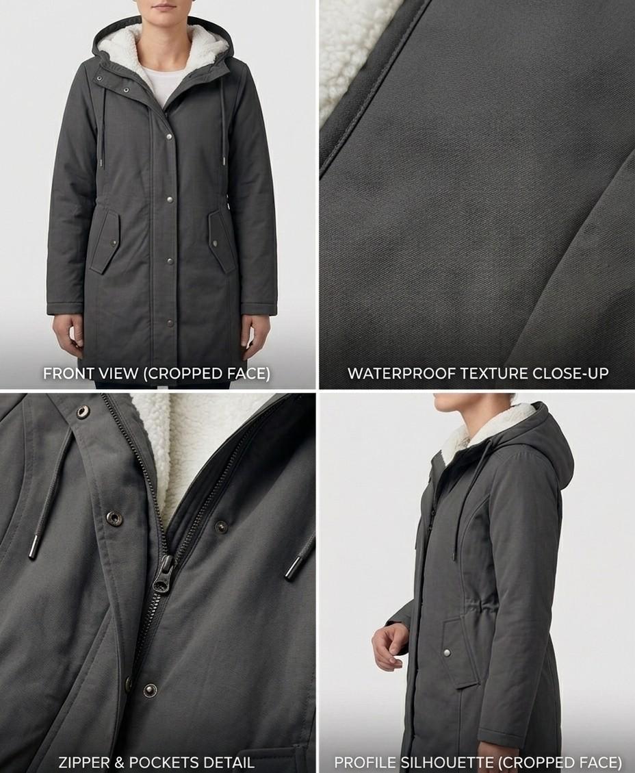 Colette fleece lined winter parka – image 13