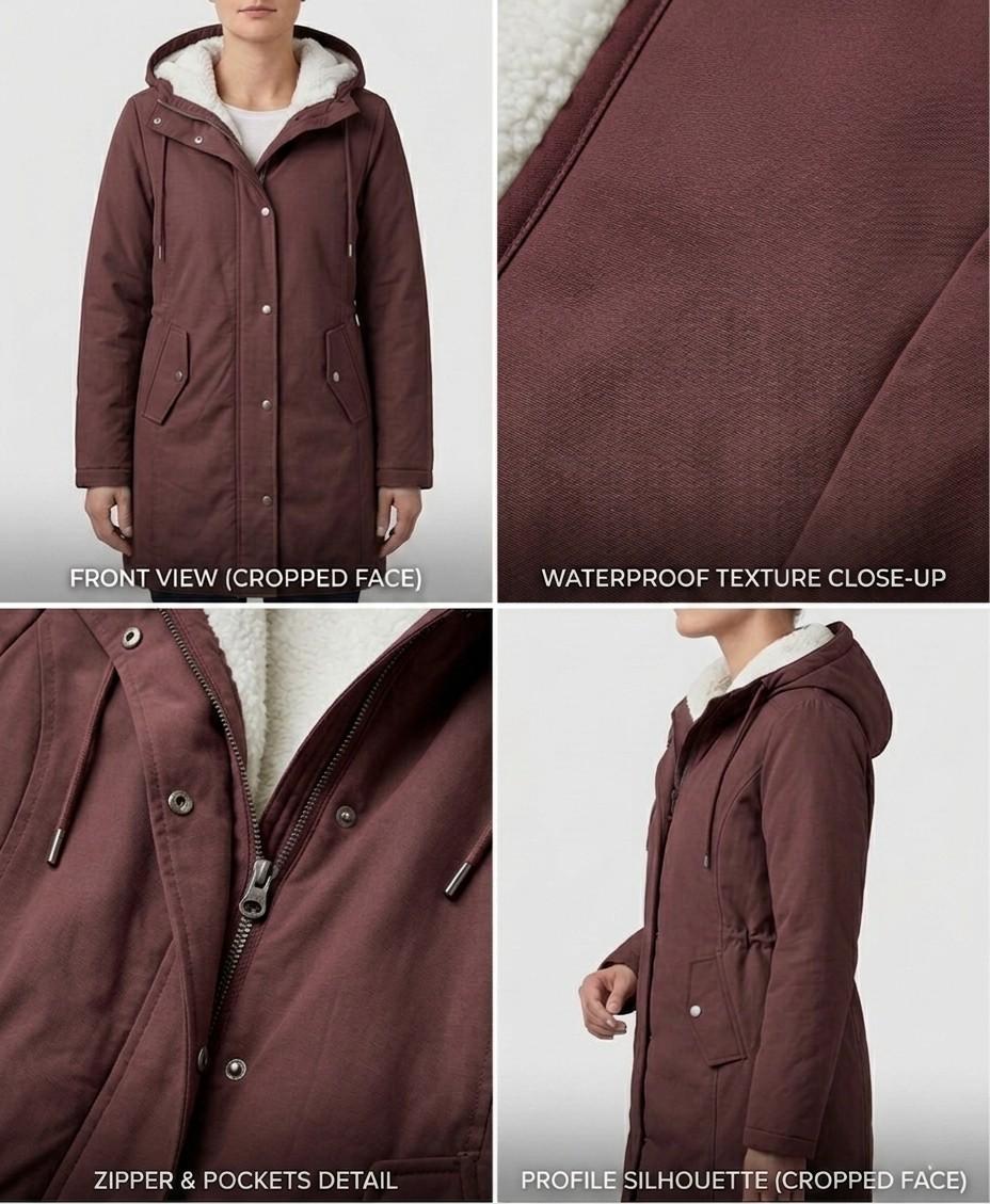 Colette fleece lined winter parka – image 15