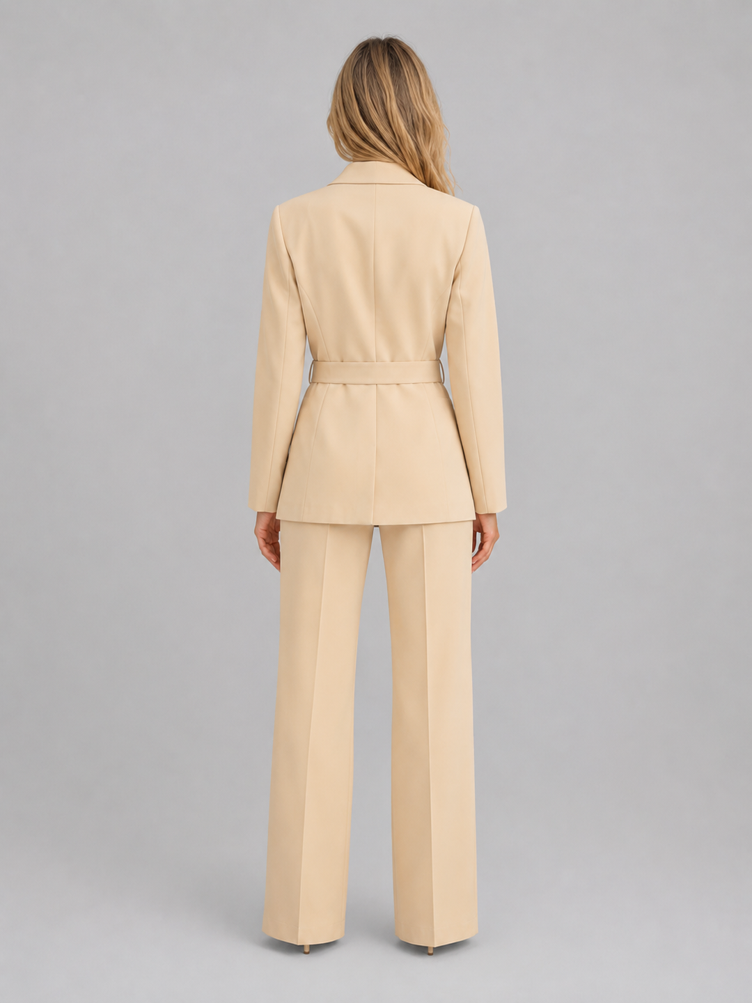 Brooke belted blazer and wide leg trouser suit – image 2