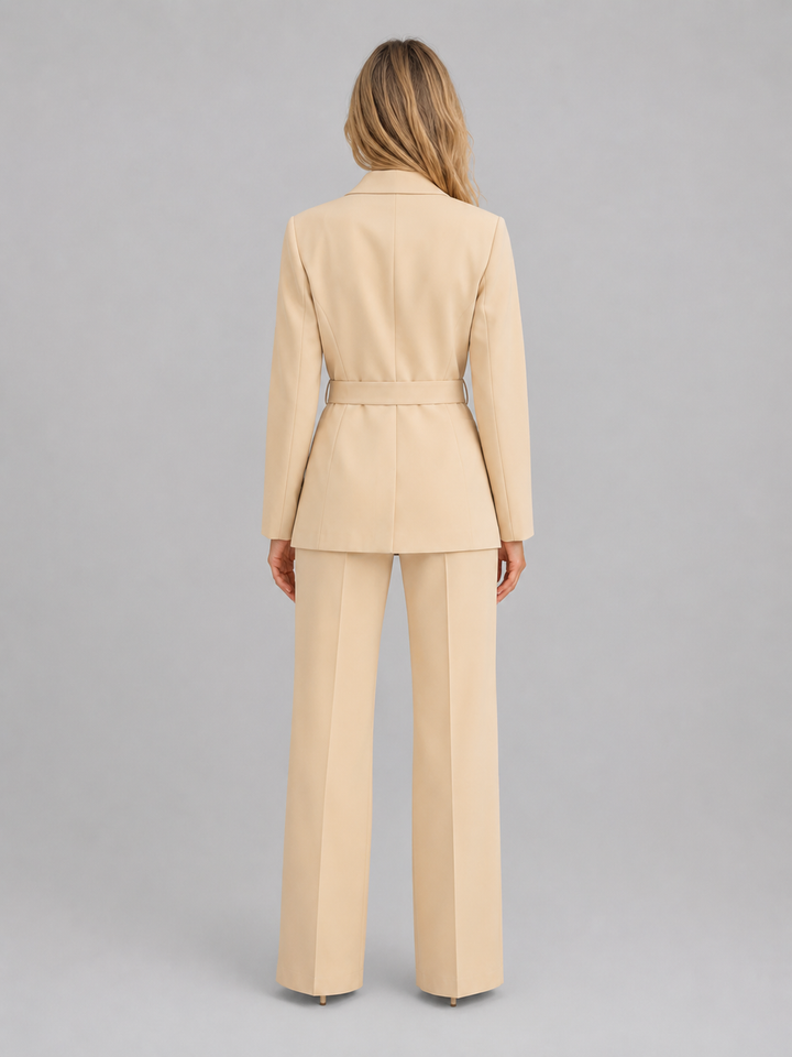 Brooke belted blazer and wide leg trouser suit – image 2