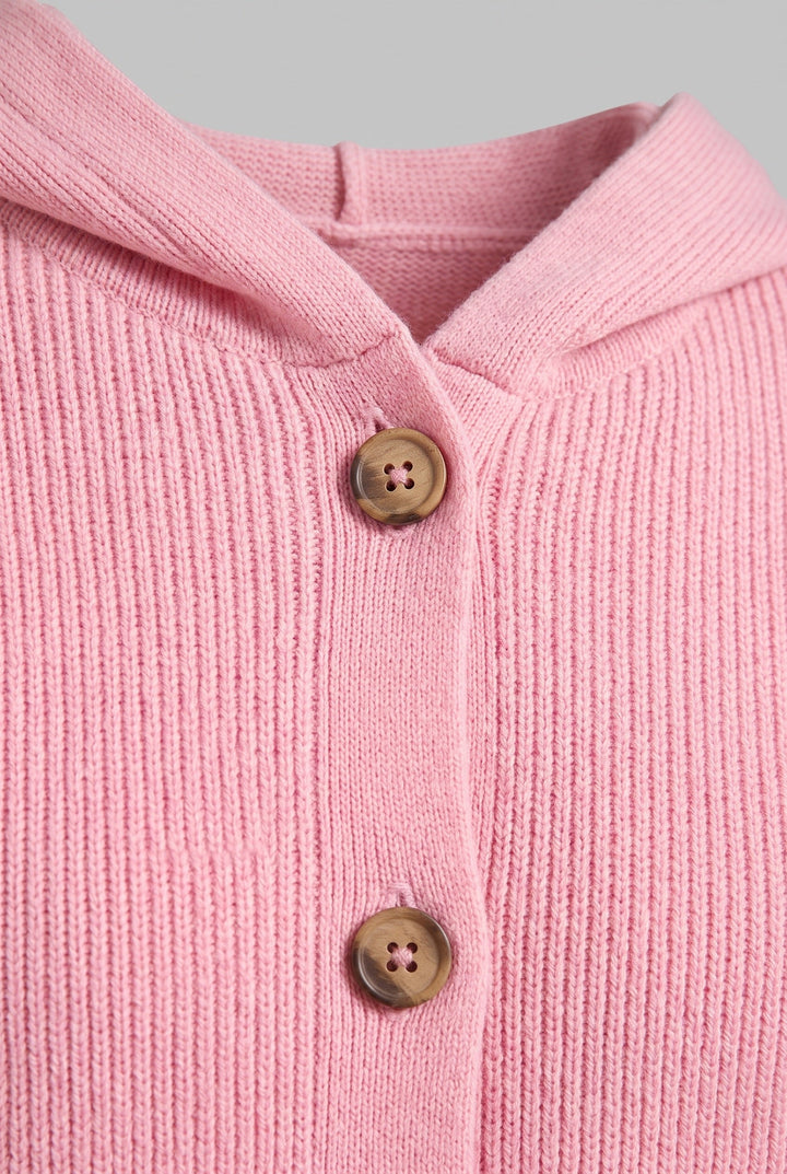 Bianca hooded button front knit cardigan – image 3