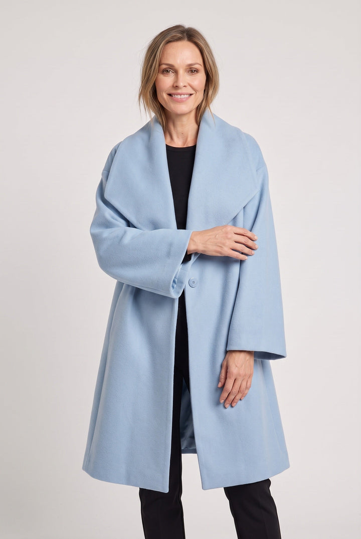 Jocasta Elegant Oversized Shawl Collar Coat - image 7