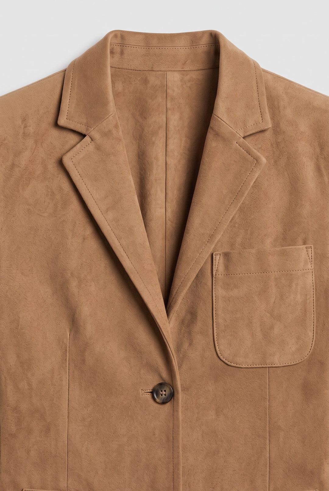 Willa suede look jacket in red