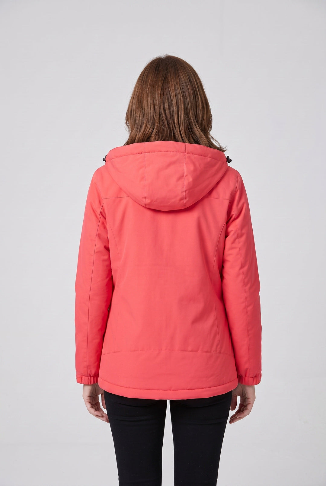 Vera heated jacket in coral red