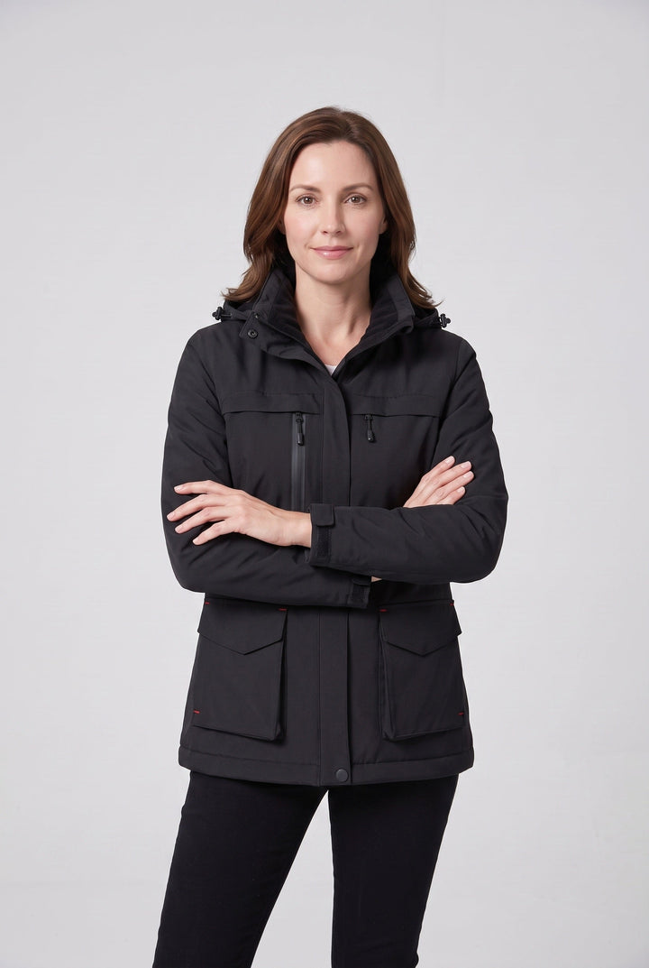 Vera heated jacket, heating panel detail