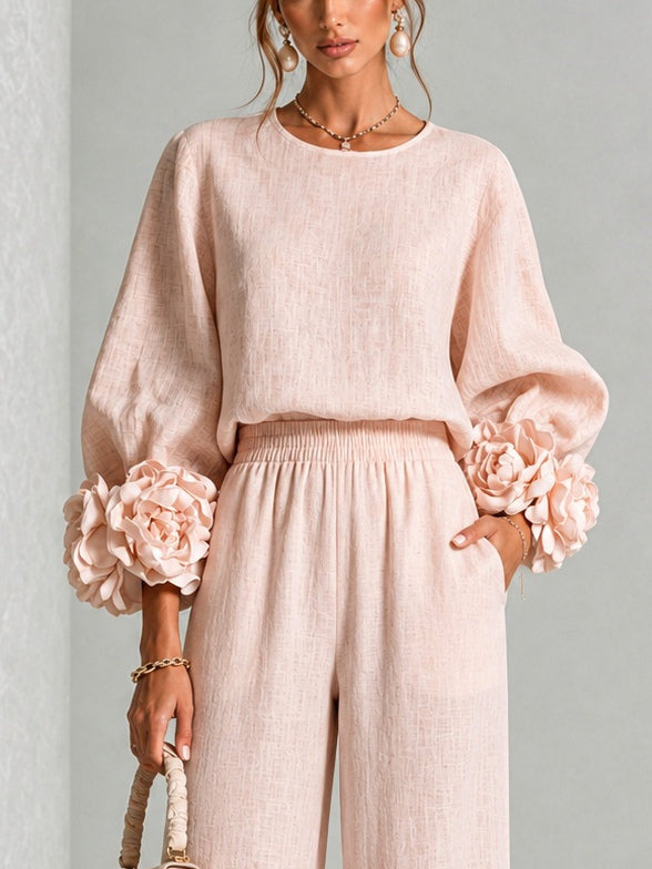 Rosalie two piece set in white