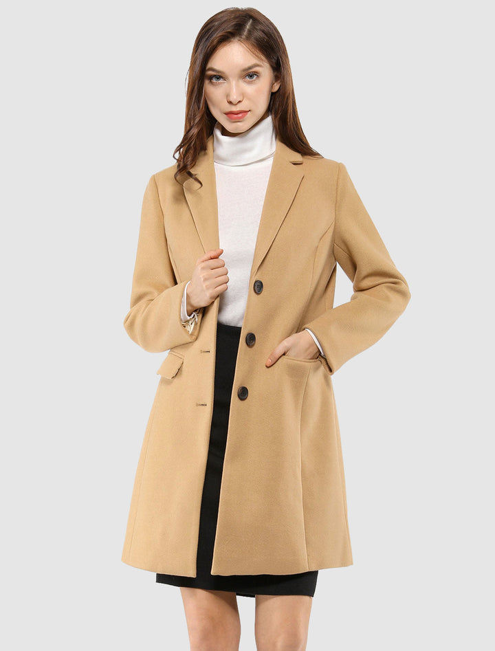 Bertille classic tailored coat with collar – image 4
