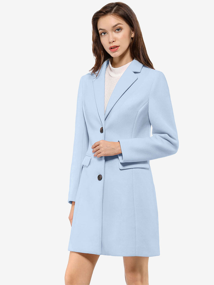 Bertille classic tailored coat with collar – image 8