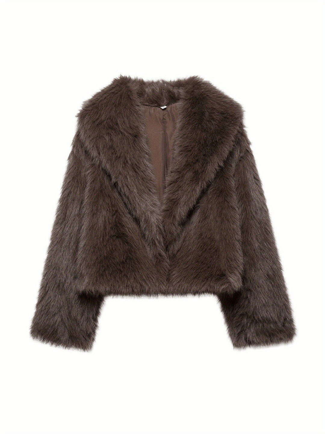 Delilah loose fit faux fur jacket – image 8