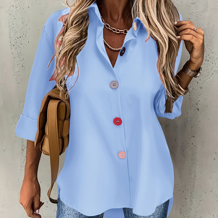 Vanessa Elegant Button Front Blouse - image 7