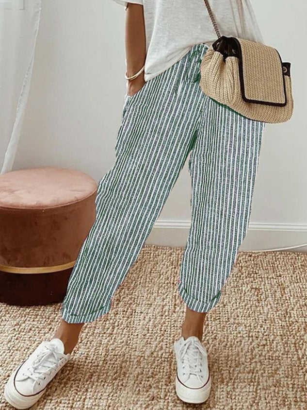 Helga | Elegant Relaxed Linen Trousers