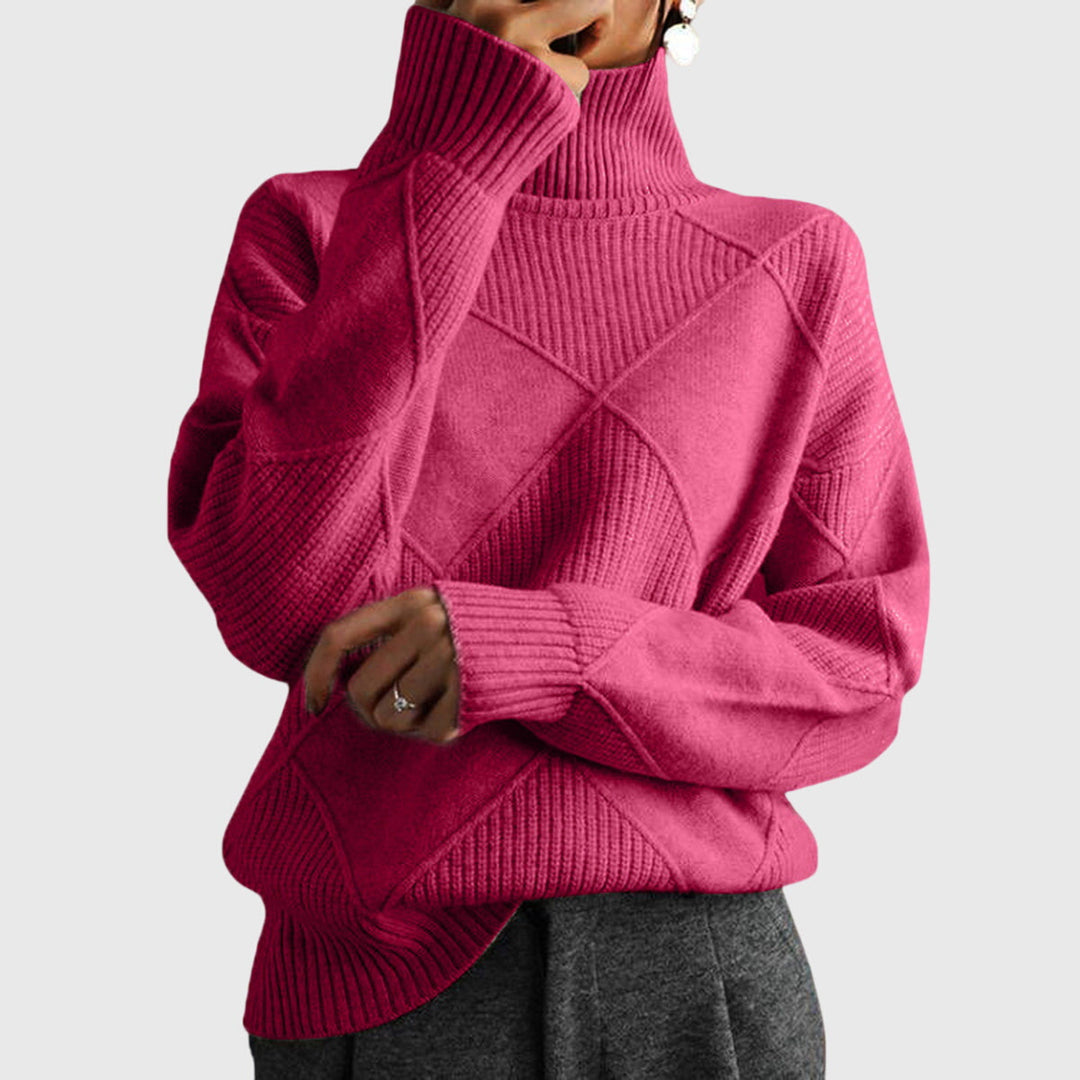 Vibeke oversized roll neck knit jumper