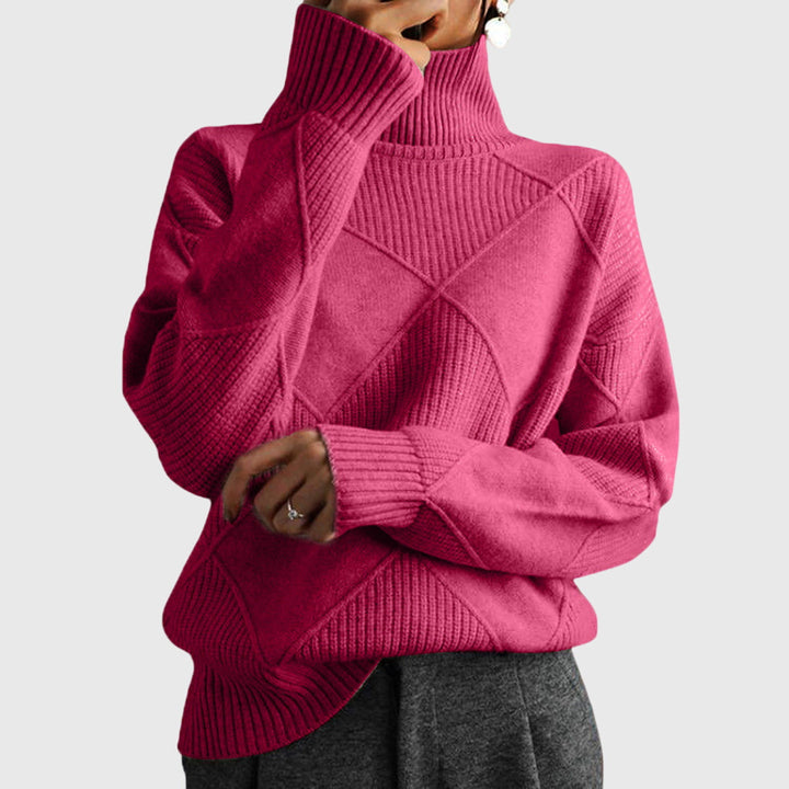Vibeke oversized roll neck knit jumper