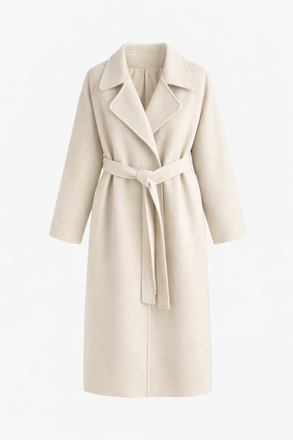 Ianthe belted long coat with wide lapels – image 3