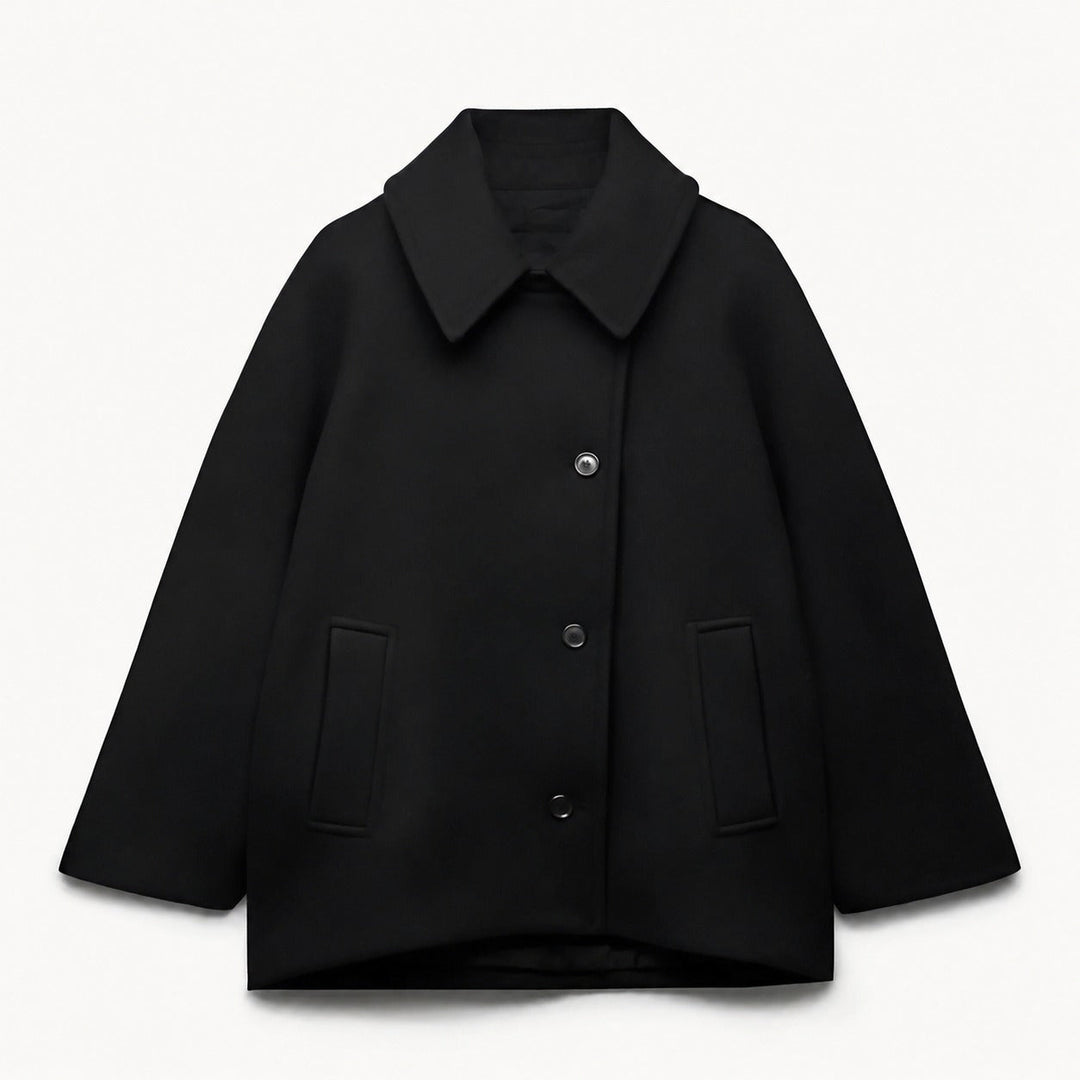 Esme double breasted coat, pocket detail