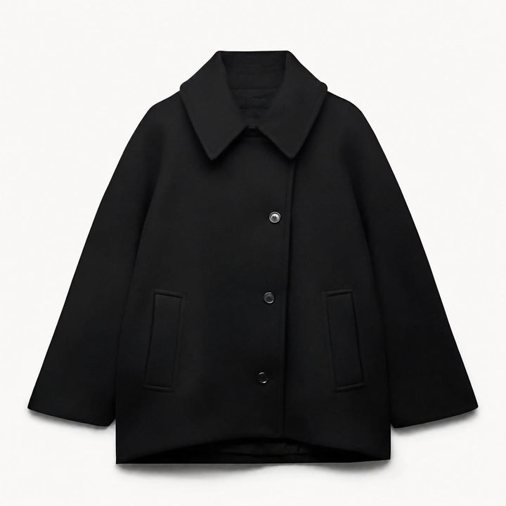 Esme double breasted coat, pocket detail