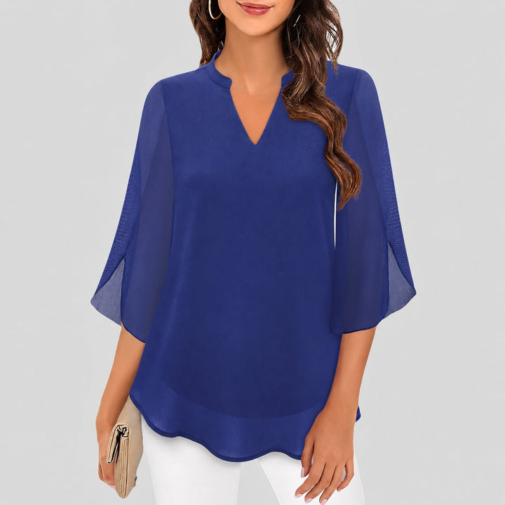 Ella split sleeve blouse, sleeve detail